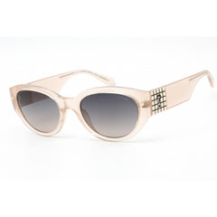 Guess Women's Sunglasses - Shiny Beige Plastic Oval Frame Smoke Lens | GU8241 57B