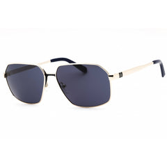 Guess Men's Sunglasses - Gold Metal Geometric Frame Blue Lens | GU00071 32V