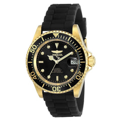 Invicta Men's Automatic Watch - Pro Diver Rotating Bezel Black Silicone Strap | 23681