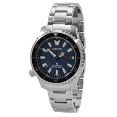 Citizen Men's Watch - Promaster Date Display Blue Dial Silver Bracelet | NY0136-52L