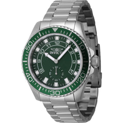 Invicta Men's Watch - Pro Diver Green Dial Silver Stainless Steel Bracelet | 47126