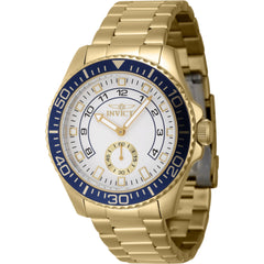 Invicta Men's Watch - Pro Diver White Dial Yellow Gold Steel Bracelet Quartz | 47130