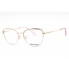 Juicy Couture Women's Eyeglasses - Gold Pink Metal Full Rim Frame | JU 200/G 0EYR 00