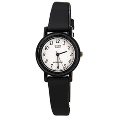 Casio Women's Classic White Dial Black Resin Strap Dress Watch | LQ139B-1B
