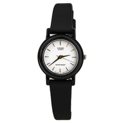 Casio Women's Classic Casual White Dial Black Resin Strap Watch | LQ139E-7A