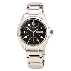 Citizen AW0050-82E Men's Sport Eco-Drive Black Dial Stainless Steel Bracelet Watch