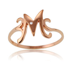 Sterling Silver 1 Micron Rose GP Single CZ 
