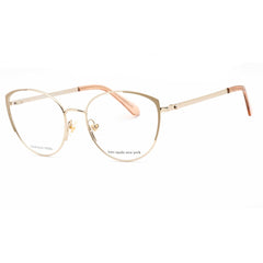 Kate Spade Women's Eyeglasses - Gold Cat Eye Frame Clear Demo Lens | NOEL/G 0J5G 00