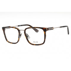 Police Men's Eyeglasses - Ruthenium Tortoise Metal Rectangular Frame | VPLF09 0509