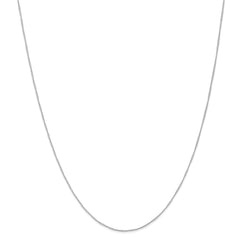 10k White Gold .5 mm Carded Curb Chain | 10K8CW