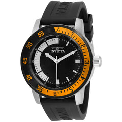 Invicta Men's Watch - Specialty Quartz White and Black Dial Silicone Strap | 34014