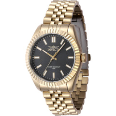 Invicta Women's Watch - Specialty Quartz Black Dial Yellow Gold Steel Bracelet | 47504