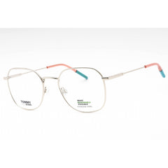 Tommy Hilfiger Unisex Eyeglasses - Palladium Metal Square Full Rim Frame | TJ 0091 010