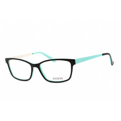Guess Unisex Eyeglasses - Black Acetate Rectangular Shape Full Rim Frame | GU2538 005