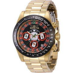 Invicta Men's Watch - Speedway Chronograph Yellow Gold Steel Bracelet Quartz | 44644