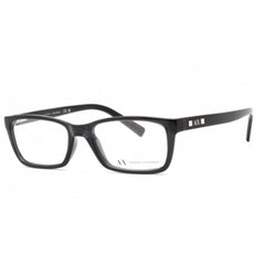 Armani Exchange Women's Eyeglasses - Black Rectangular Frame Clear Lens | AX3007 8005