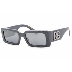 Dolce & Gabbana Women's Sunglasses - Dark Grey Gems Rectangular | 0DG4447B 30906G