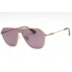 Police Women's Sunglasses - Polished Grey Gold Metal Aviator Shape Frame| SPLL89 8FFY