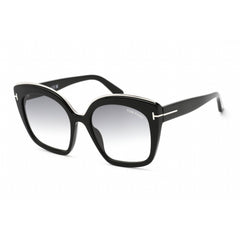 Tom Ford Women's Sunglasses - Shiny Black Plastic Butterfly Shape Frame | FT0944 01B
