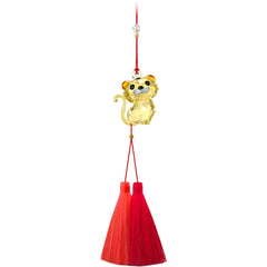 Swarovski Ornament - Asian Symbols Cute Tiger Crystal Ornament with Tassel | 5595662
