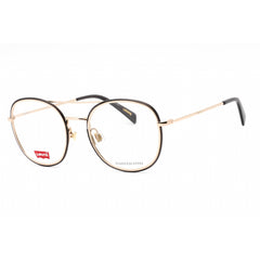 Levi's Unisex Eyeglasses - Gold Grey Metal Full Rim Frame | LV 1025 02F7 00