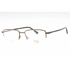 Elasta Men's Eyeglasses - Matte Brown Metal Rectangular Half Rim | E 7249 04IN 00