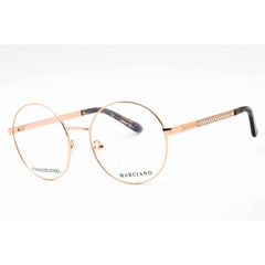 Guess By Marciano Women's Eyeglasses - Shiny Rose Gold Metal Round Frame | GM0323 028