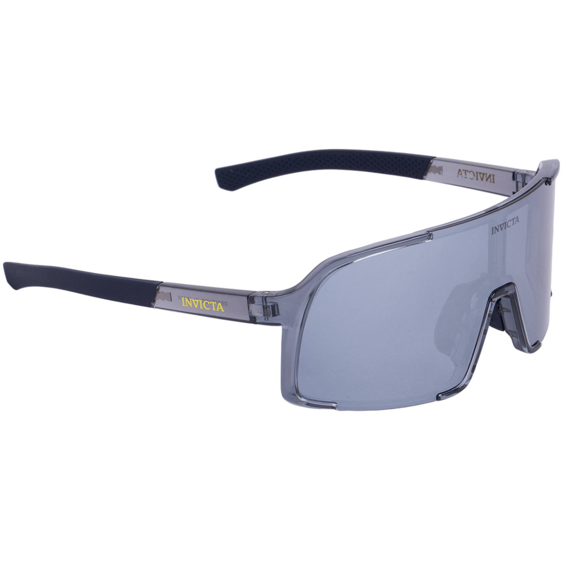Invicta Unisex Sunglasses - Gray TR90 Shield Full Rim Frame  display picture 1
