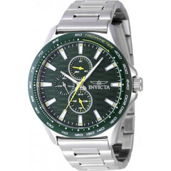 Invicta men's Watch - Invicta Racing Quartz Green Dial Silver Tone Bracelet | 47549