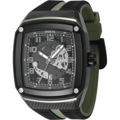 Invicta Men's Watch - Invicta Racing Gunmetal and Green Dial Silicone Strap | 48067