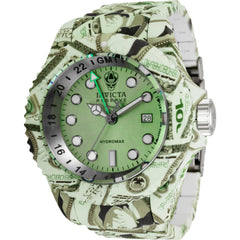 Invicta Men's Watch - Reserve Hydromax Green Dial Aqua Plated Bracelet Dive | 34649