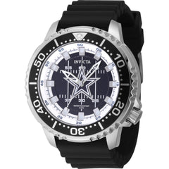 Invicta Men's Watch - NFL Dallas Cowboys Blue Dial Black Silicone Strap | 48099