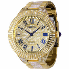 Invicta Men's Watch - Specialty Automatic Gold Tone Crystal Pave Dial Bracelet | 36867