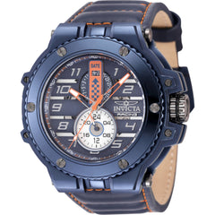 Invicta Men's Watch - Invicta Racing Downforce Dark Blue Case Leather Strap | 47382