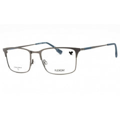 Flexon Men's Eyeglasses - Matte Gunmetal Metal Rectangular Frame | FLEXON E1132 072