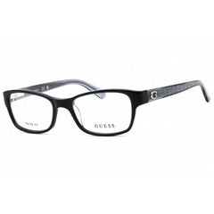 Guess Women's Eyeglasses - Shiny Black Acetate Cat Eye Full Rim Frame | GU2591 001