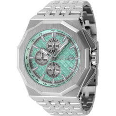 Invicta Men's Watch - Akula Chronograph Turquoise and Silver Dial Bracelet | 47389