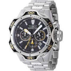 Invicta Men's Watch - Venom Chronograph Black Dial Silver Steel Bracelet | 47756