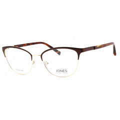 Jones New York Women's Eyeglasses - Brown Metal Cat Eye Full Rim Frame | J486 0BRO