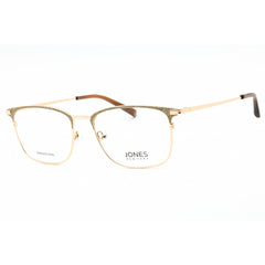 Jones New York Women's Eyeglasses - Gold Metal Square Shape Full Rim Frame | J495 0GOL