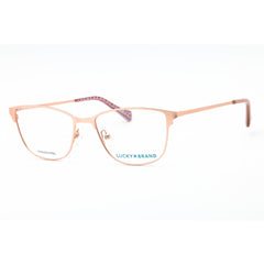Lucky Brand Women's Eyeglasses - Rose Gold Metal Cat Eye Full Rim Frame | D113 0ROG