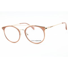 Lucky Brand Women's Eyeglasses - Beige Metal Round Shape Full Rim Frame | D117 0BEI