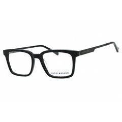 Lucky Brand Men's Eyeglasses - Black Acetate Square Shape Full Rim Frame | D408 0BLA