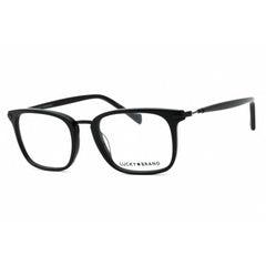 Lucky Brand Men's Eyeglasses - Black Acetate Square Shape Full Rim Frame | D414 0BLA