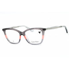 Calvin Klein Women's Eyeglasses - Striped Grey/Coral Cat Eye Frame | CK23545 029