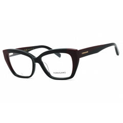 Salvatore Ferragamo Women's Eyeglasses - Black/Burgundy Cat Eye Frame | SF2938N 051