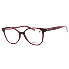 Salvatore Ferragamo Women's Eyeglasses - Transparent Wine/Burgundy Frame | SF2948 612