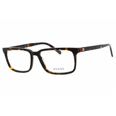 Guess Men's Eyeglasses - Dark Havana Acetate Square Shape Full Rim Frame | GU50068 052