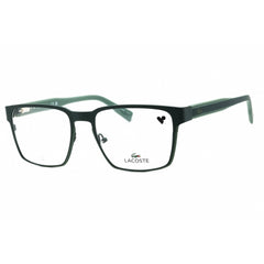 Lacoste Men's Eyeglasses - Matte Green Metal Square Shape Full Rim Frame | L2293 301