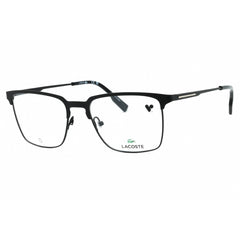 Lacoste Men's Eyeglasses - Matte Black Metal Square Shape Full Rim Frame | L2295 002